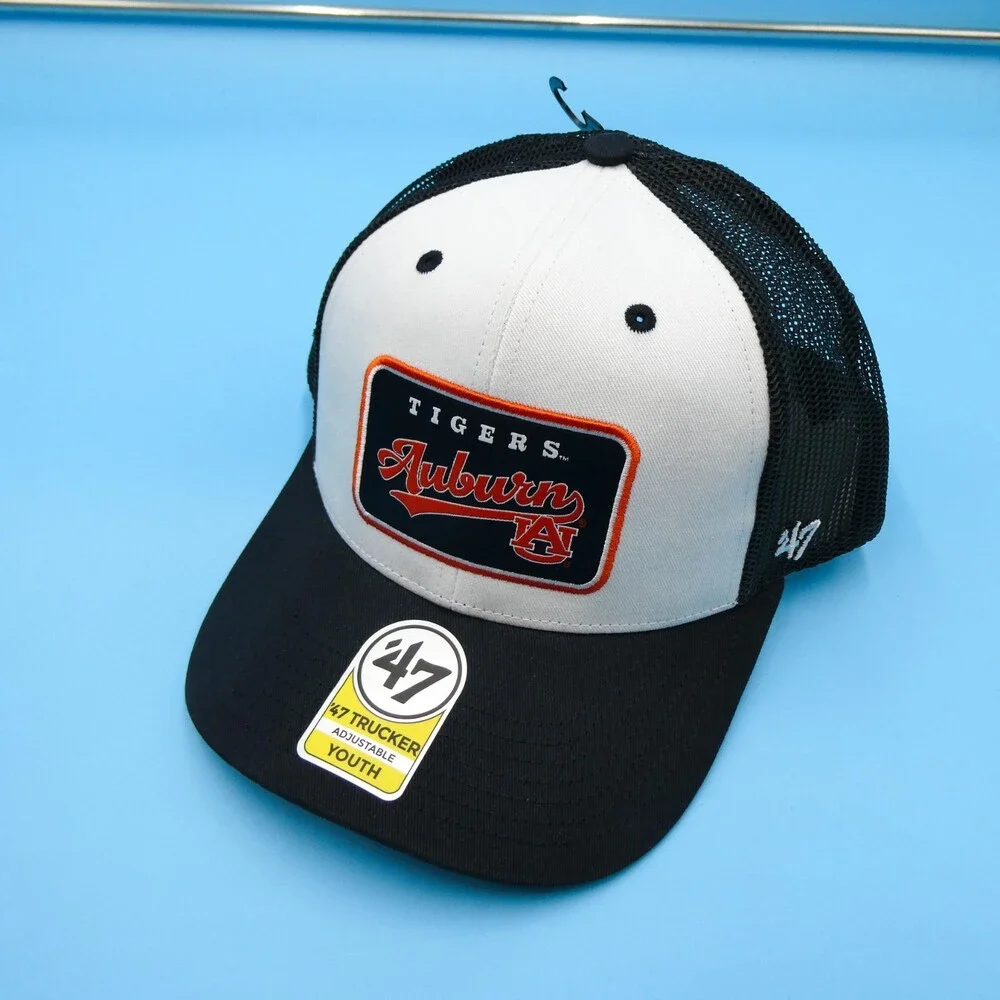 '47 Brand Auburn Tigers‎ Youth Hat Boys Black Snapback Trucker Mesh College New